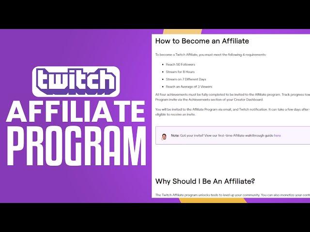 How To Become A Twitch Affiliate | Twitch Affiliate Program Tutorial 2025