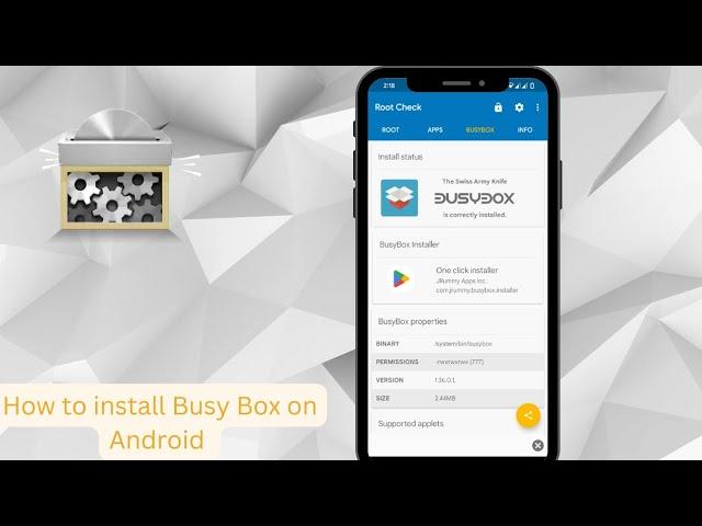 How to install Busy Box on Android with Root 2023