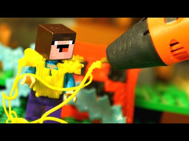 3D Pen and LEGO Minecraft Noob - Stop Motion Animation