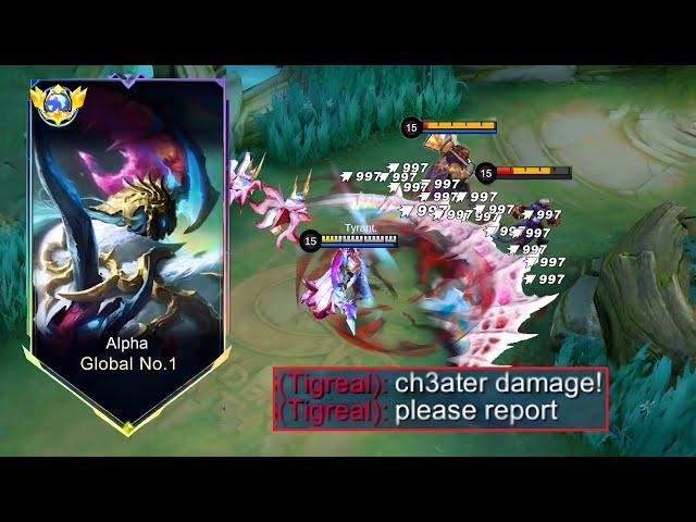 ALPHA TRUE DAMAGE CHEAT BUILD!! THE BEST ABNORMAL TRICK TO DOMINATE - MOBILE LEGENDS