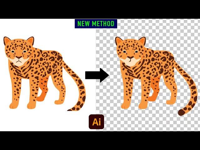 How To Remove A White Background with Adobe Illustrator 2024