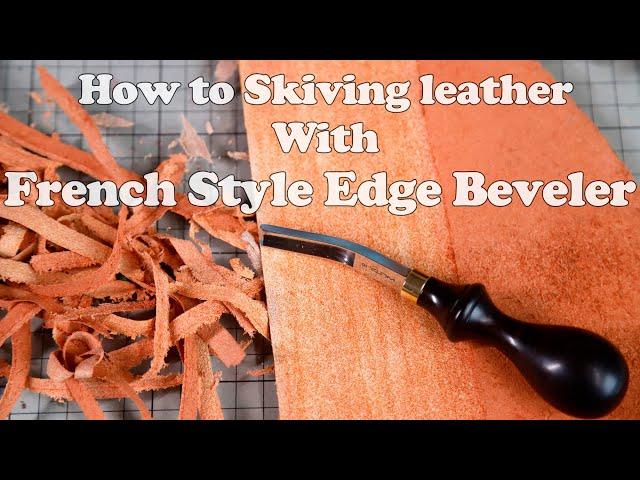 【Leather Craft Tools】French Style  Edge Beveler，leather skiving fin | 法式宽铲削薄刀