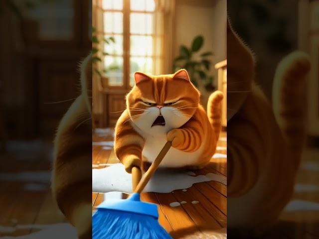 Cat Funny Video  #funny #ai #dialough #catfunny #cat #golden #catvideos #animation #funnyvideos