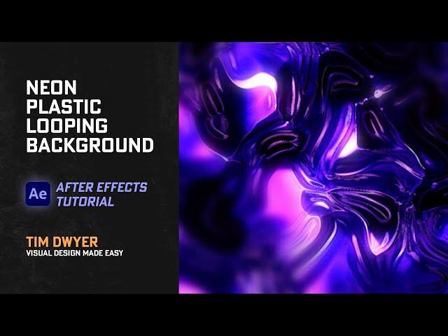 Neon Plastic Loop (Beginner After Effects Tutorial)