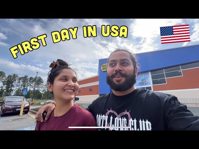 OUR FIRST DAY IN AMERICA ️ || DRIVING IN AMERICA ON FIRST DAY  #usa