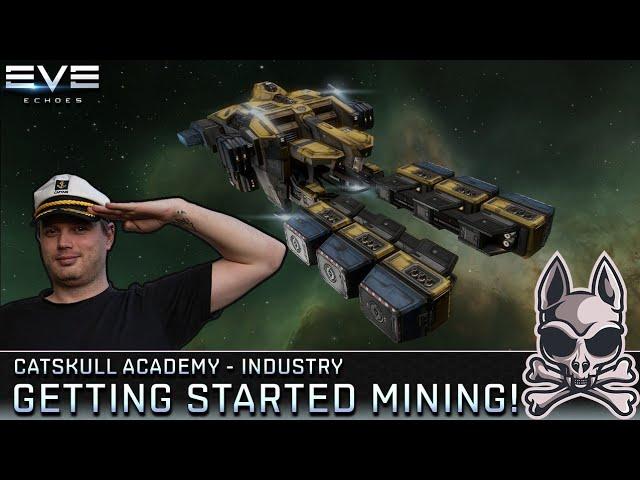 Getting Started Mining Using The Venture Trainer!! || EVE Echoes Catskull Academy