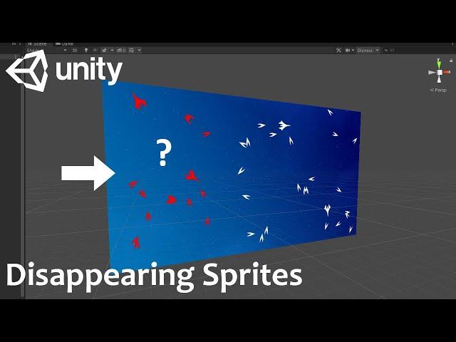 Unity - Sprites disappearing in scene view at runtime