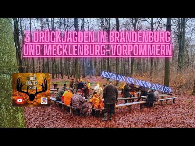 3 Drückjagden in Brandenburg und Mecklenburg-Vorpommern , Drückjagd-Journal Folge 8/23