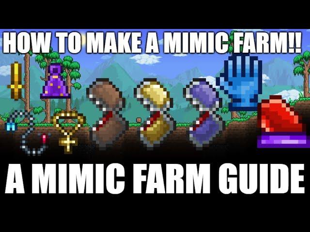 Terraria Guide How To Make A Mimic Farm - How To Farm Mimic Drops