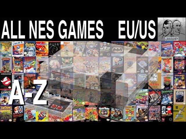 All Nintendo NES Games A-Z - 708 GAMES (EU/USA) - Compilation