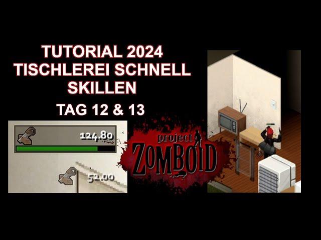 Tutorial Tischlerei skillen in Project Zomboid deutsch - Regentonnen, Betten und Müllsäcke Ratgeber