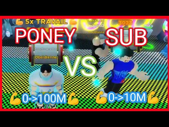 PONEY VS SUBSCRIBER IN STRONGMAN SIMULATOR