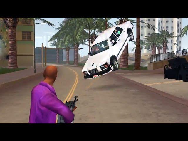 Flying FBI Cops Obliterate Vic Vance (GTA VCS funny Moment)