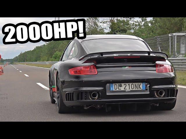 2000HP Porsche 9ff 911 GT2 Turbo Acceleration 0-364 KM/H! 