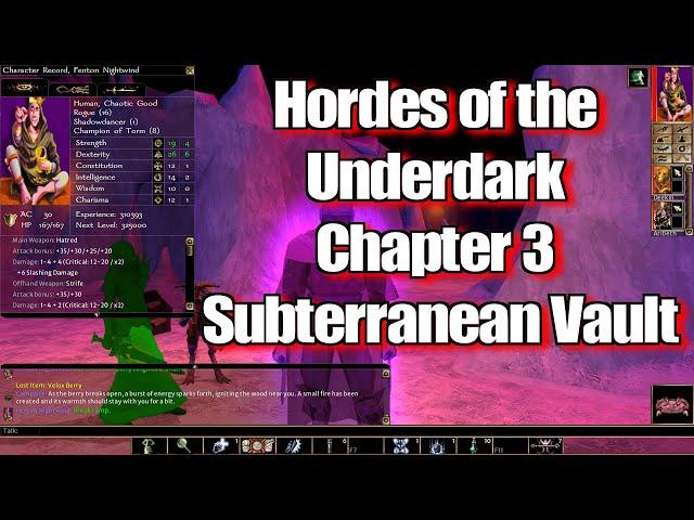 Neverwinter Nights Enhanced Edition Hordes of the Underdark Chapter 3 Subterranean Vault