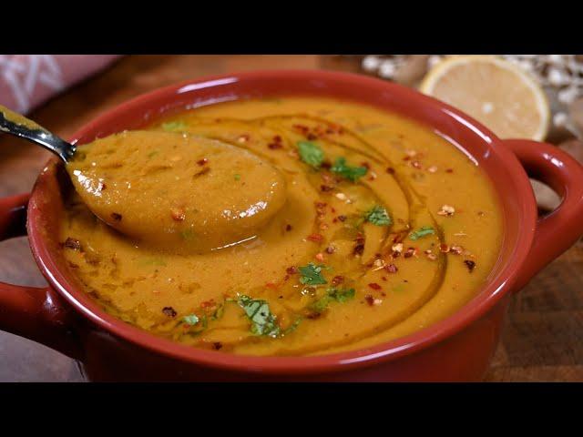 Cooking a delicious and healthy lentil soup recipe in an easy way!