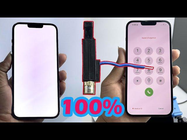 How To Fix iPhone 13 Pro Max White Screen Fix By Electric igniter Lighter #technology #iphone