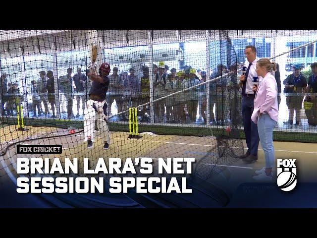 Brian Lara still has it  54-year-old smashes Aussie bowlers in batting masterclass | Fox Cricket