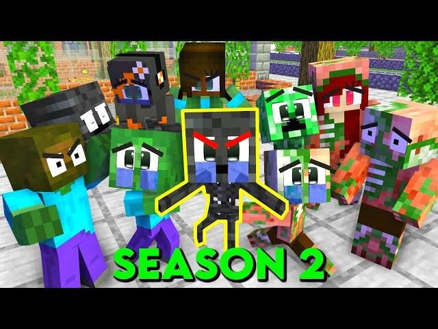 Monster School: Poor Monsters Life (SAD STORY & FAMILY) Season 2 - Minecraft Animations