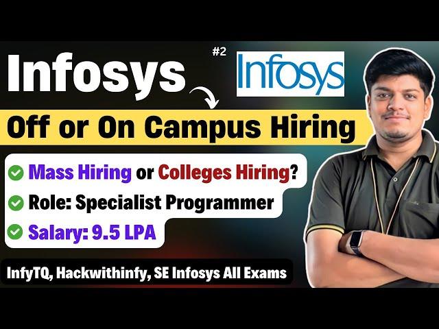 Infosys Off Or On Campus Hiring 2024 | All Queries Solved |InfyTQ, Hackwithinfy, SE All Exam Process