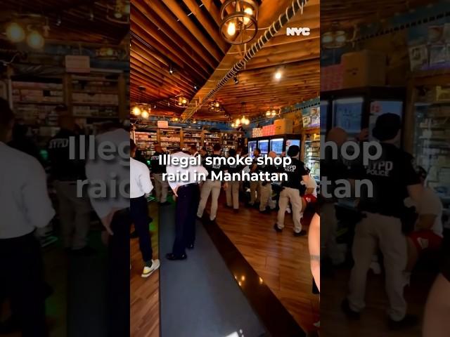 WATCH: Illegal smoke shop raid in #nyc