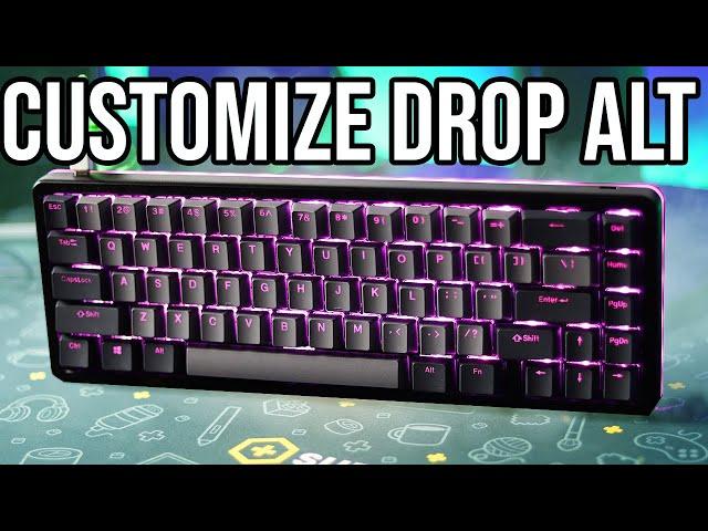 How To CUSTOMIZE Drop Alt Keyboard LIGHTS And REMAP KEYS!!!