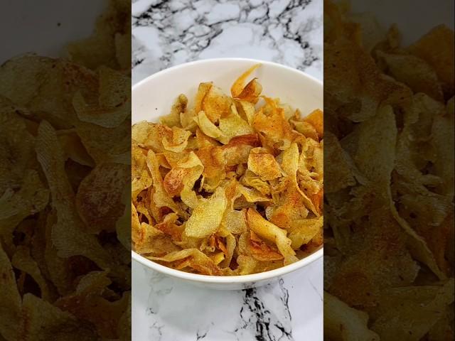 Super Crunchy Potato Chips #shorts #shortsfeed #food #asmr #cooking