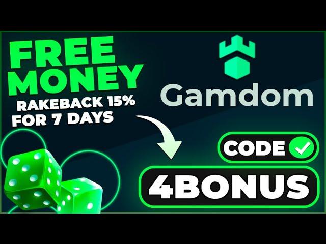 GAMDOM PROMO CODE "4BONUS" FREE MONEY 15% RAKEBACK for 7 DAYS (gamdom promo code 2025)