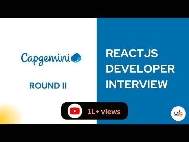 Capgemini - ReactJS  Interview | Frontend Developer | 5+ Years | JavaScript Interview Questions 2022