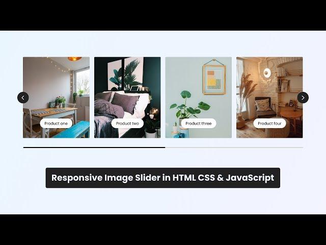 Create Responsive Image Slider in HTML CSS and JavaScript | Image Slider HTML CSS & JavaScript