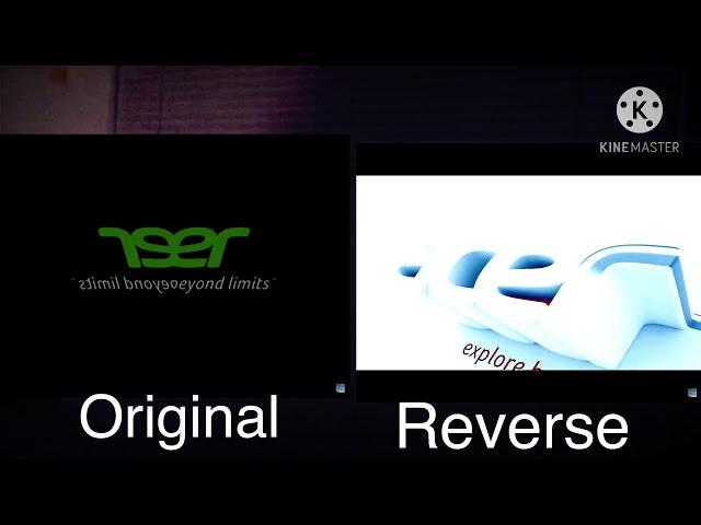 Acer Logo Effects Comparison (Original Vs. Reverse)