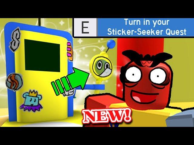 *NEW* Sticker Seeker Test UPDATE In Trading Hub World! + Exclusive Stickers! | Bee Swarm Simulator