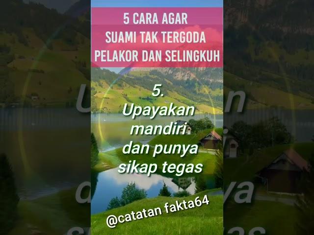 BUKTIKAN... 5 Cara Agar Suami Tidak Tergoda Pelakor dan Selingkuh #shortvideo #shorts