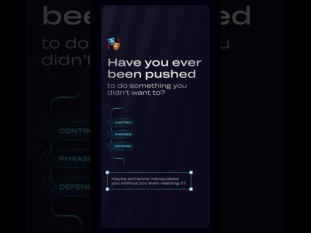 3 Manipulation Tricks — spot hidden phrases manipulators use and protect yourself #MindLab #Shorts