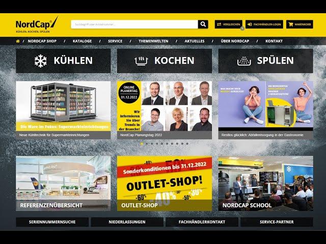 NordCap Webshop - Bedienung & Highlights