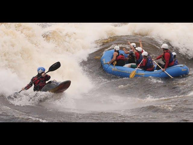 Raft Guide Training on Bus Eater Rapid, Ottawa