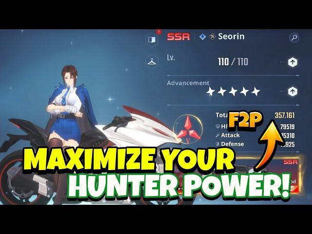 MAXIMIZE YOUR HUNTER POWERS BY DOING THIS F2P ACCOUNT FOR ALL PLAYERS! [Solo Leveling: Arise]