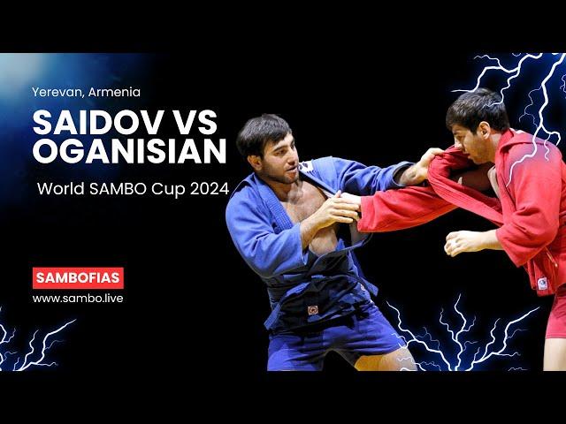 SAIDOV Khozhiakbar (FIAS 1) vs OGANISIAN David (FIAS 1). World #SAMBO Cup 2024 in Yerevan, Armenia