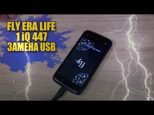 FLY ERA LIFE 1 IQ447 замена гнезда USB