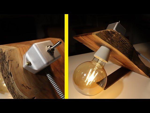 How to Make a Unique Wooden Table Lamp – DIY Home Decor