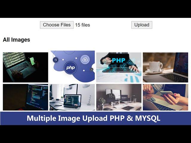 How to upload multiple images in PHP and MYSQL database | With Source Code | display it using php