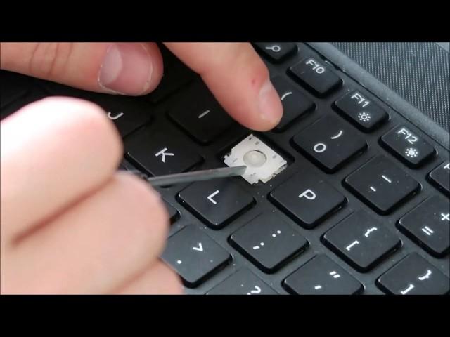 How To Fix Key for Dell Laptop - Replace Keyboard Key Letter Number Arrow Small Key