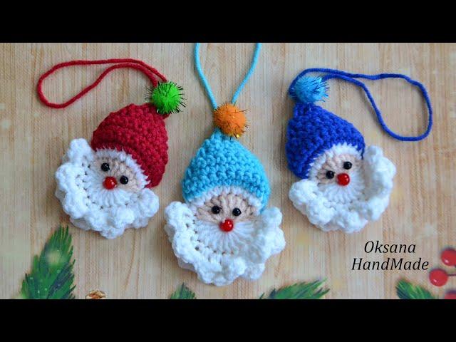 Дед Мороз на Елку ЗА ПОЛЧАСА. Santa Claus Crochet Pattern