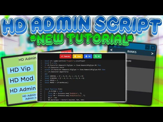 *NEW* How To Use HD Admin Script [FREE]