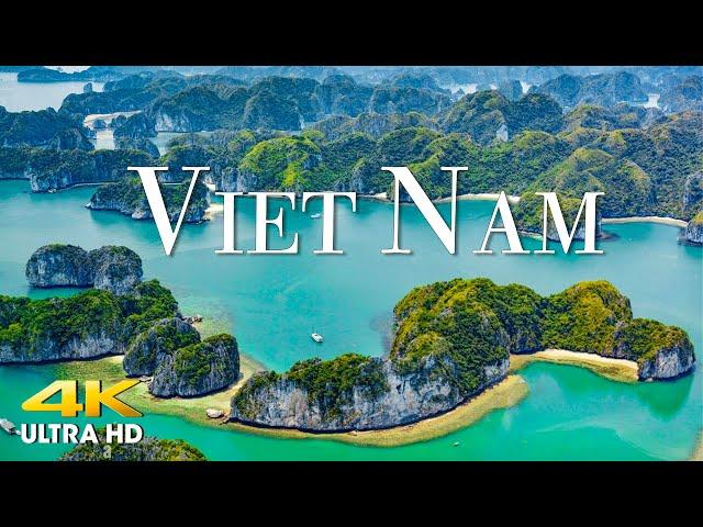 FLYING OVER VIETNAM (4K UHD) Amazing Beautiful Nature Scenery & Relaxing Music - 4K Video Ultra HD