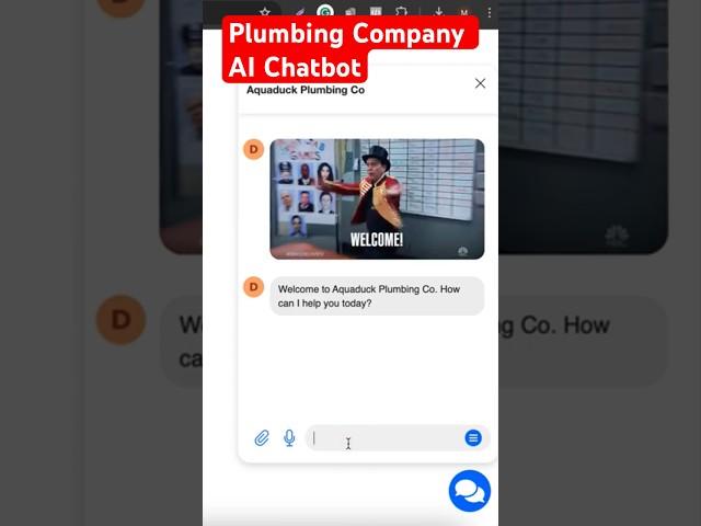 Plumbing Company AI Chatbot Using OpenAI ChatGPT GPT-4o #chatbotmarketing #chatbots #chatgpt