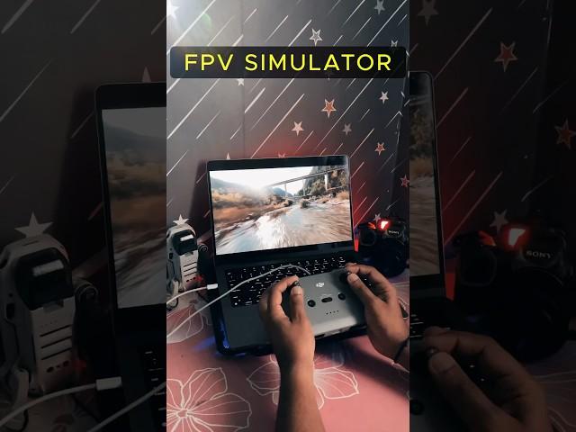 Practicing FPV in the simulator with my DJI mini 2 RC remote #fpv #mini2