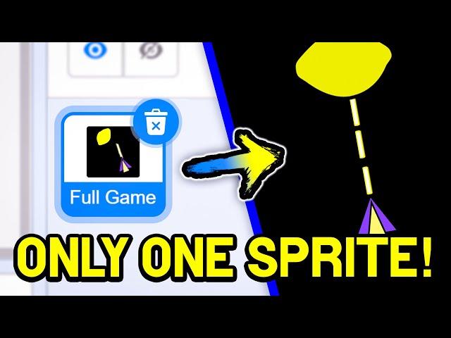 How to Make Any Game in JUST 1 SPRITE! (Scratch)