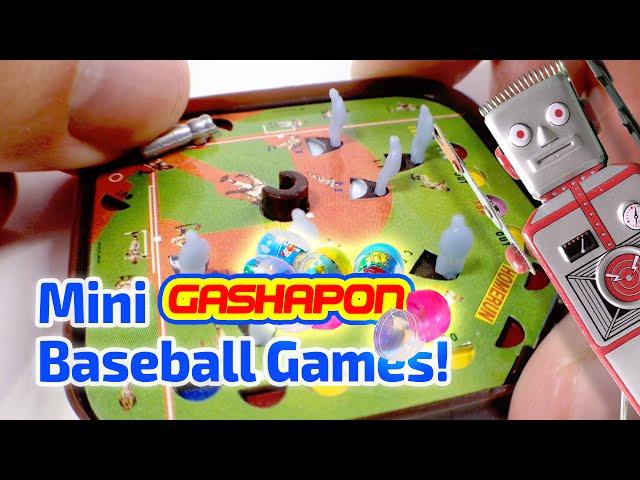 MINI GASHAPON BASEBALL ACTION GAME working miniatures by Epoch, Japan