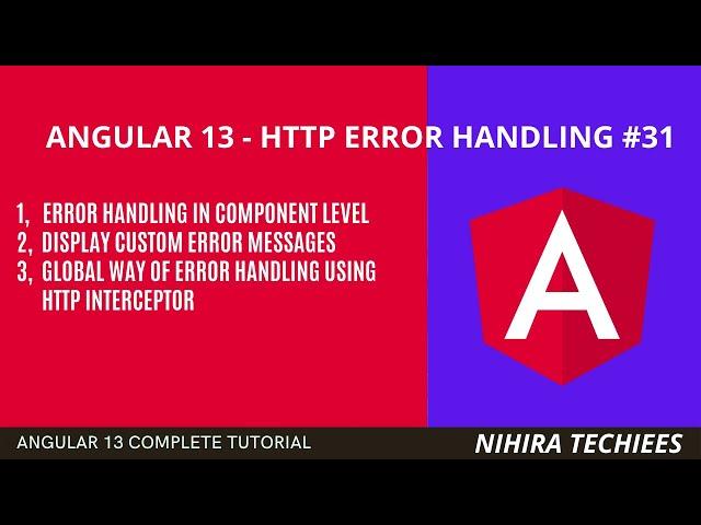 Http Error handling in angular 13 | Exception handling globally using interceptor